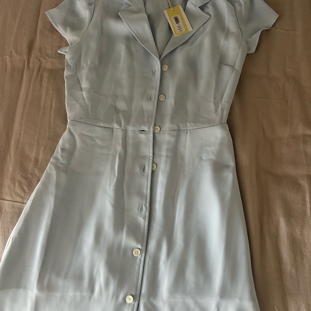 Aritzia Sky Blue Midi Dress - Picture 5 of 6